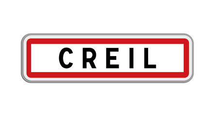 Panneau de Creil, Oise, Hauts-de-France