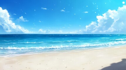 Obraz premium Dreamy Beach Blur - Summer Relaxation by the Ocean
