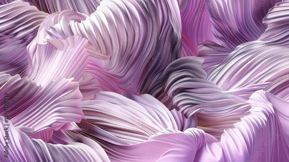 Poster explore a mesmerizing display of swirling patterns in shades of pink and lavender, highlighting smoo