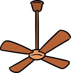 Illustration of ceiling fan
