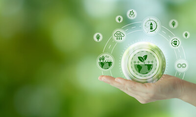 Sustainable environment concept. World Environment Day, climate action, the importance of...