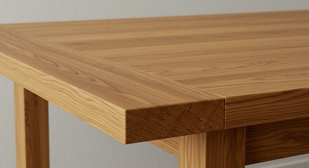 Warm Oak, Simple Lines AI Generated