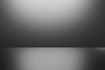 smooth black and gray gradient background with soft lighting creates serene atmosphere