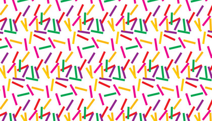 Colorful  Seamless Pattern - Hand-Drawn Abstract Repeat for Textile and Wallpaper Design. Confetti 