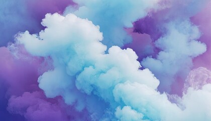 White clouds the background is light blue to purple gradient sky soft glow dreamy atmosphere high resolution high detail sharp focus high quality
1