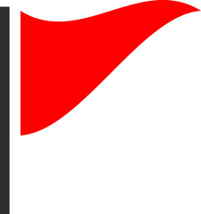 Red Flag Warning Symbol Icon