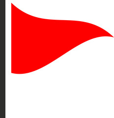 Red Flag Warning Symbol Icon