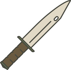Tactical Combat Knife Icon