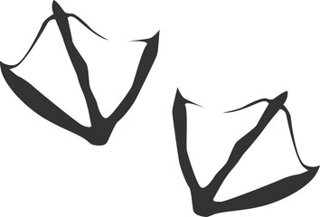 Duck or Goose Webbed Footprint Icon