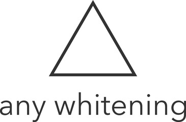 Bleaching Allowed with Any Whitening Agent Symbol