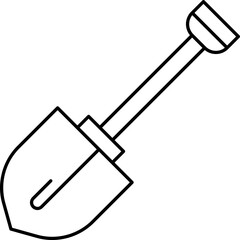 Compact shovel icon for tactical digging