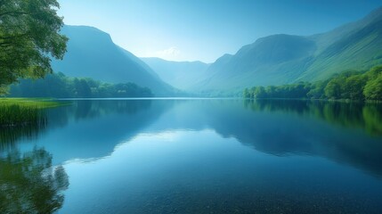 Ancient Lake's Tranquil Waters Reflect Timeless Beauty and Earth's Natural Heritage