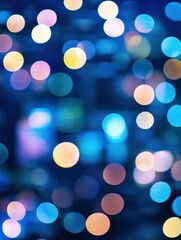 Fototapeta premium A vibrant blur of colorful bokeh lights creates a dreamy atmosphere, evoking a sense of wonder and magic.