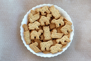 Animals Biscuits in a Plate