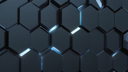 A futuristic view of graphene's hexagonal lattice, highlighting its modern material structure.