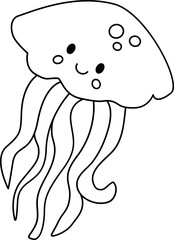  Jellyfish illustration.