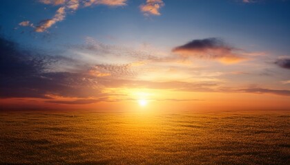 defocused sunset sky natural background
