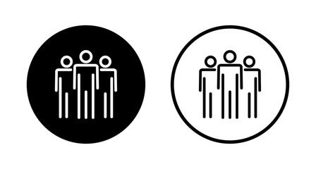people icon logo design. person sign and symbol. User Icon vector