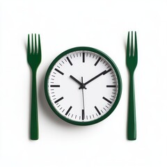 Fototapeta premium A clock on a white background 