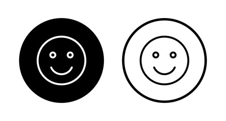 Smile icon logo design. smile emoticon icon. feedback sign and symbol