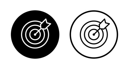 Target icon logo design. goal icon vector. target marketing sign and symbol