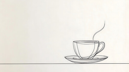 A cup of coffee is sitting on a saucer on a white background