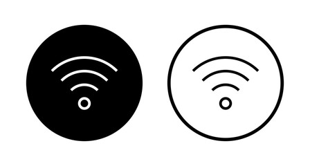 Wifi icon logo design. signal sign and symbol. Wireless  icon