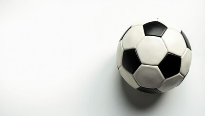 Overhead shot of football against white backdrop , spiral, view