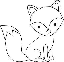 Fox illustration. 