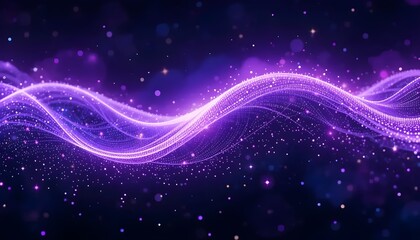 Fototapeta premium Visual Representation of a Stellar Data Transmission in a Sci-Fi Space Scene