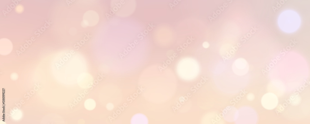 Poster Summer bokeh background.Blurred bokeh circles.Cute bokeh background.
