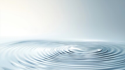 Tranquil water surface with gentle ripples creating a calming, peaceful ambiance. Minimalist aesthetic with soft lighting.