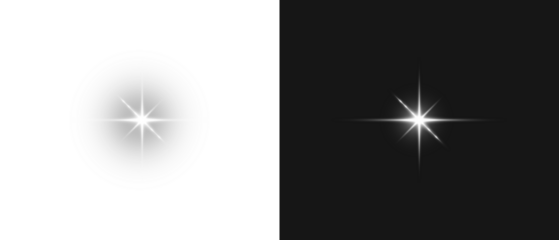 PNG Flash light on black background. Glow Star light sparkle. Vector glow sparkle effect. Abstract lens flare. Flashing lights. Transparent PNG. Stock royalty free.