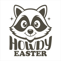 Raccoon T shirt design