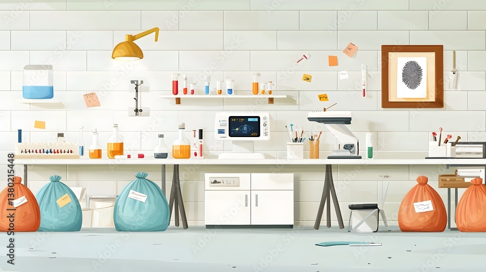 Poster a well designed and decluttered interior space featuring shelves displaying an assortment of colorfu