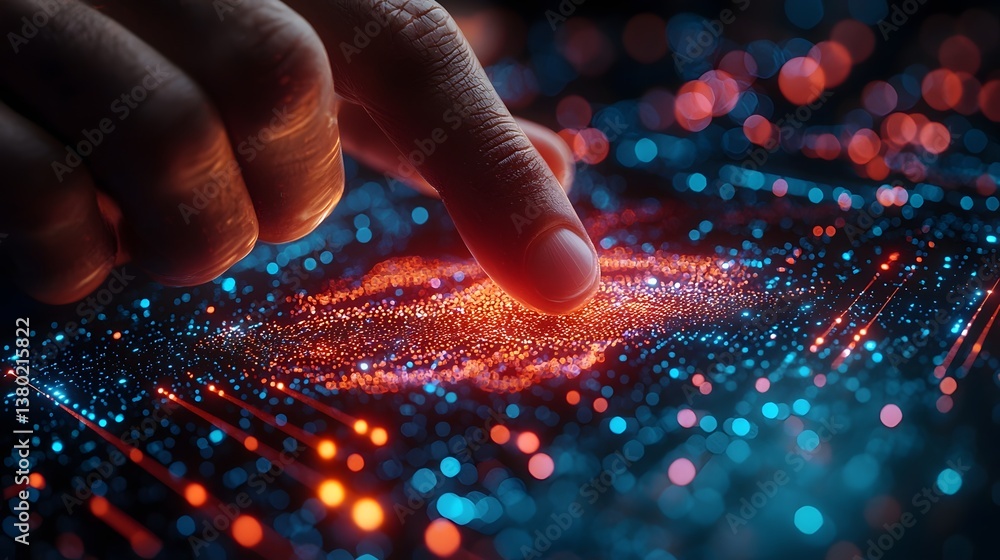Poster holographic interface for data analysis and