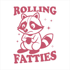 Raccoon T shirt design