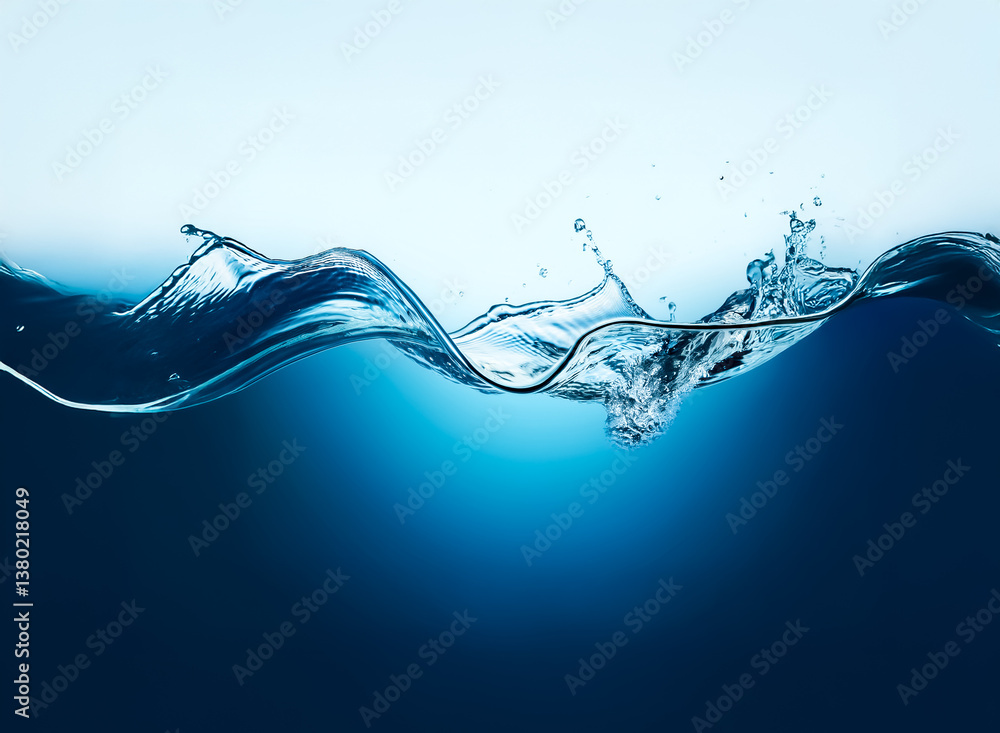 Poster Image description: A close-up view shows a vibrant depiction of fluid dynamics. The focus is on the interaction between the surface and the lower part of the water, with a display of splashing effects