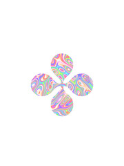 A vibrant holographic stars overlay featuring a dreamy, futuristic aesthetic. Perfect for adding a magical touch to digital designs, social media graphics, poster, and creative projects.