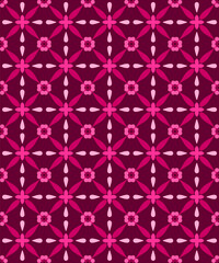 Seamless Geometric Flower Design