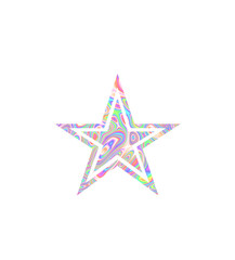 A vibrant holographic stars overlay featuring a dreamy, futuristic aesthetic. Perfect for adding a magical touch to digital designs, social media graphics, poster, and creative projects.