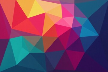 Fototapeta premium Interlocking, multicolored polygons forming a hypnotic effect , bright, wallpaper