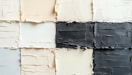 A weathered black and white background with antique paper, stone textures, and faded grunge features