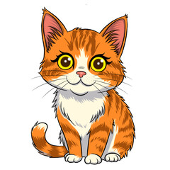 orange cat, cute cat, kitten 