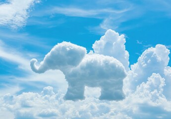 Soft white clouds gently drifting in a vast blue sky creating a calm and peaceful atmosphere for relaxation
