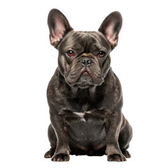Obraz premium cute and expressive French Bulldog with distinctive coat and alert posture