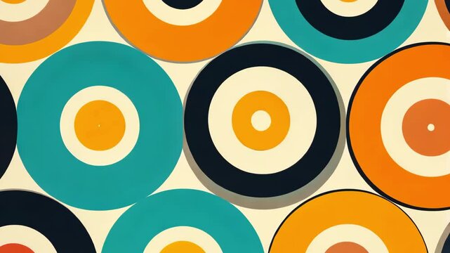 A clean vector pattern of concentric hexagons forming bold, flowing geometric designs.