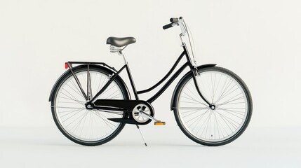 Fototapeta premium Black classic bicycle in studio