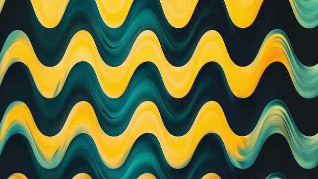 
A sharp vector design of zigzag patterns layered with gradient-filled wavy contours
