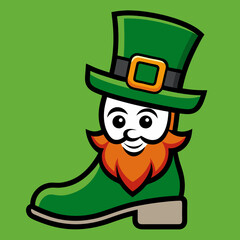 patricks boot day vector
